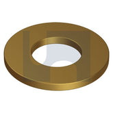 Hobsons - 1/4 x 9/16 x 19G Brass Bs 3410 Flat Rnd Washer (Pack Of 100)